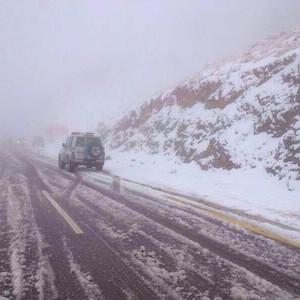 ثلوج محتملة على مرتفعات تبوك العالية يوم الاحد