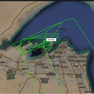 الطائرة الكويتية هبطت بسلام في مطار الكويت الدولي