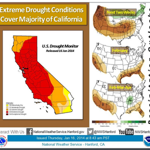 ما العلاقة بين جفاف ولاية كاليفورنيا الأمريكية والإنحباس المطري الذي يسود بلاد الشام؟
