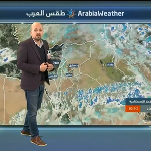 تحديث (1)...  بداية تأثير المنخفض جوي من الدرجة الرابعة 