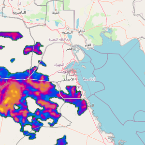 الكويت - تحديث الساعة 1:20م | زخات من الأمطار والبرد على بعض المناطق وتوقعات باتساع رقعة الهطول المطري الساعات القادمة