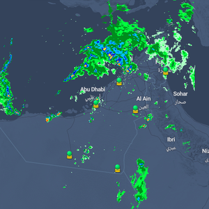  الامارات - تحديث الساعة 2:50 عصراً | استمرار تأثر اجزاء من الساحل الشمالي بسحب ركاميىة يصاحبها هطول أمطار