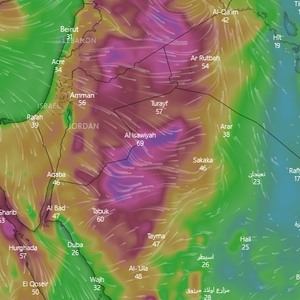 السعودية | كتلة هوائية أقل حرارة تندفع نحو شمالاً وفرص عالية للغبار يوم الأحد .. تفاصيل