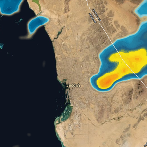 جده الآن 8:25م | سُحب رعدية تقترب من مدينة جدة قادمة من الشرق وفرص الأمطار تتزايد الساعة القادمة
