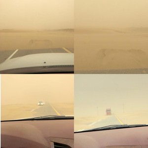 تسونامي الرمال يعزل "مركز هجرة أبرق الكبريت" عن الخفجي