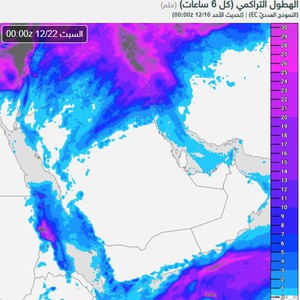 السعودية | المناطق المشمولة بتوقعات الأمطار ليومي الإثنين والثلاثاء بمشيئة الله 