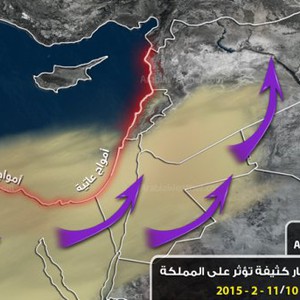 الثلاثاء: سلسلة من التحذيرات بسبب تأثُر المملكة بموجة من الغبار 