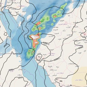 السعودية | لجنة تسمية الحالات المناخية تُطلق اسم " جابرة " على الحالة الماطرة المؤثرة على المملكة 