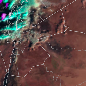 الأردن - تحديث الساعة 8:00 صباح الثلاثاء | تيارات هوائية غربية رطبة تؤثر على المملكة وتحرك كميات من السُحب الماطرة نحو المناطق الشمالية