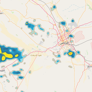الرياض | تزايد فرص الأمطار الرعدية خلال الساعات القادمة