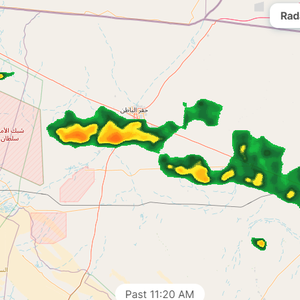 حفر الباطن | ارتفاع فُرص الأمطار بعد قليل وتقلبات جوية خلال الـ 24 ساعة القادمة