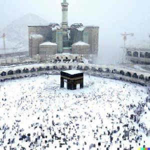 هل حقاً تساقطت الثلوج اليوم على الحرم المكي الشريف؟ .. طقس العرب يُجيب 