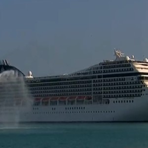 Exceptional luxury.. The arrival of the second largest floating hotel to Doha Port to host World Cup fans