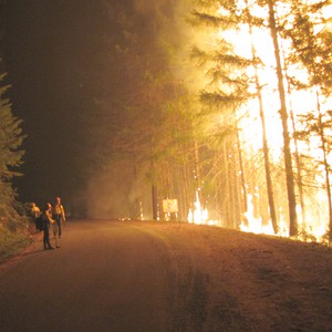 البرق يتسبب ببداية مبكرة لموسم حرائق الغابات في اوريجون
