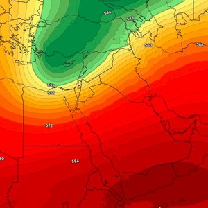 منخفض جوي من الدرجة الثانية يبدأ بالتأثير على المملكة تدريجياً اعتباراً من ساعات ليلة الأربعاء/الخميس 