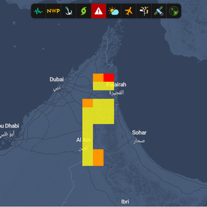 الإمارات | المركز الوطني للأرصاد ينبه من أمطار ورياح هابطة في الأجزاء الشرقية من البلاد