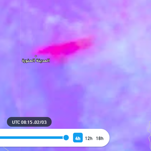 هام - 12:15م | موجة من الغبار الكثيف تقترب من المدينة المنورة قادمة من الشرق