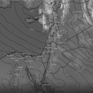 تحديث الساعة 7:20  | إستمرار فرص الامطار حتى ساعات الظهر على أجزاء من شمال ووسط المملكة