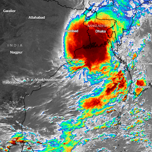 Tropical Storm in the Bay of Bengal is getting the name Sittering and is likely to develop into a cyclone within the next 24 hours