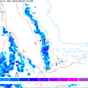تراجع مساحة المنطقة المشمولة بالأمطار يوم الإثنين