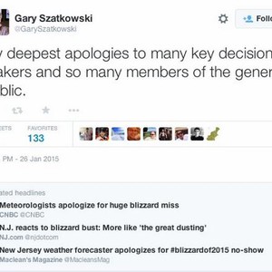 في حدث نادر: رئيس الأرصاد الجوية الأمريكية يعتذر للسُكان عن الإخفاق في التوقعات 