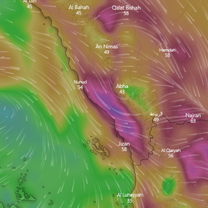 طقس العرب ينبه من تجدد الغبرة الموسمية اليوم في جازان وعسير والسواحل اليوم