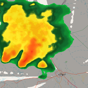 السعودية - 10:50 صباحاً | الحالة ماطرة بدأت وسحب رعدية تؤثر الان شمال غرب تبوك