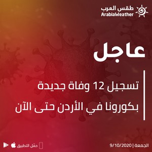 الطب الشرعي: 12 وفاة جديدة بالفايروس كورونا صباح اليوم في الأردن