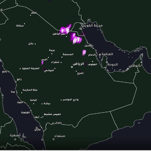 السعودية - 8:30 صباحاً | رصد سحب رعدية شرق وشمال حفر الباطن
