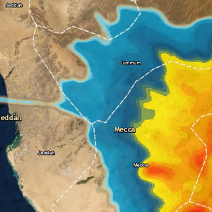 مكة المكرمة - 6:10م | سُحب رعدية تقترب مكة المكرمة الآن .. والأمطار محتملة بعد قليل