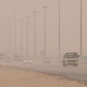 تنبيه : رياح مثيرة للغبار في أجزاء من المملكة يومي السبت و الأحد
