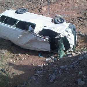 23 إصابة في حادث تدهور باص في السلط 