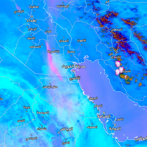 حفر الباطن - 3:20م | موجة من الغبار تندفع نحو حفر الباطن قادمة من العراق الان