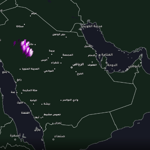 حائل | تنبيه من أمطار غزيرة محتملة مترافقة بزخات البرد بعد قليل