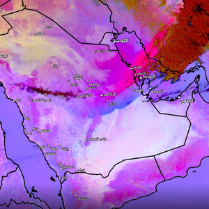 تحديث 12:30 صباحاً | موجات الغبار لاتزال تعصف بالدمام والرؤية شبه معدومة