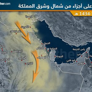 أجواء مُغبرة مُتوقعة السبت والأحد في بعض المناطق