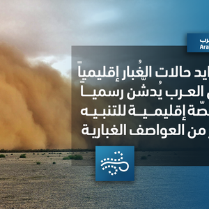بعد تزايد حالات الغُبار إقليمياً .. طقس العرب يُدشّن رسمياً أول منصّة إقليمية للتنبيه المُبكر من العواصف الغبارية