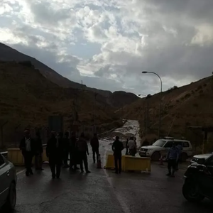 الأردن | إغلاق مؤقت لطريق الكرك الطفيلة بسبب غزارة الأمطار والانهيارات