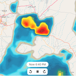 الطائف 6:50م | دفعة جديدة من السحب الرعدية تبدأ بدخول أجواء الطائف