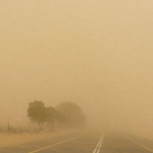 الأمن العام | انعدام الرؤية الأفقية على الطريق الصحراوي