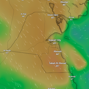 الكويت | طقس صيفي شديد الحرارة ونشاط للبوارح المثيرة للغبار على فترات يومي الأربعاء والخميس