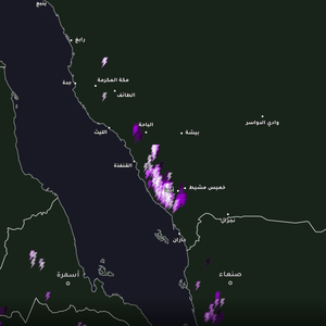 السعودية الآن | سحب رعدية كثيفة مرفقة بأمطار غزيرة تؤثر على عدة مناطق