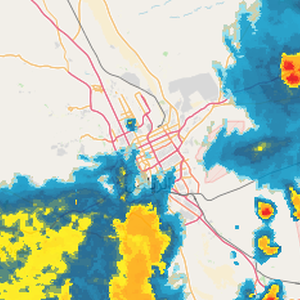 تحديث 5:00م - حزام رعدي جديد أكثر قوة يتحرك نحو الرياض