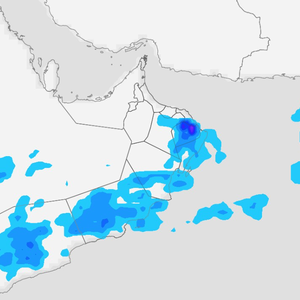 سلطنة عُمان | المناطق المشمولة بتوقعات الأمطار ليوم السبت
