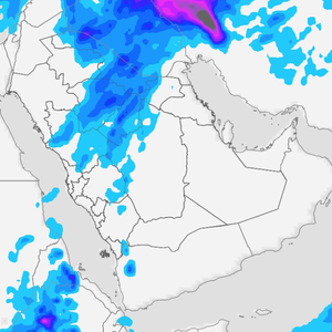 Arabie Saoudite | Zones couvertes par les prévisions de pluie pour samedi