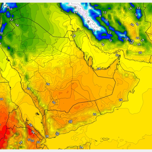 الرياض | ارتفاع تدريجي على الحرارة لتلامس 27 مئوية يوم الثلاثاء