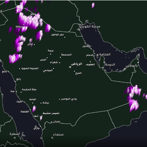 السعودية 3:00م | عواصف رعدية قوية تؤثر الآن على الجوف والحدود الشمالية