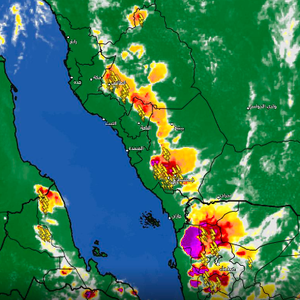 السعودية | أمطار رعدية وزخات من البرد تؤثر على الطائف وجازان وعسير الباحة
