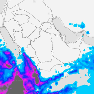 Saudi Arabia | Preliminary indications of an escalation in the intensity of the rain and its expansion in coverage starting at the end of the week