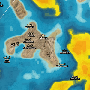 تحديث 6:00م | أمطار رعدية متوقعة على مكة المكرمة بعد قليل .. تفاصيل
